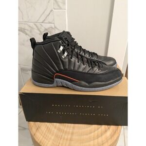 Air Jordan 12 Retro Black Bright Crimson Mens Size 14‎ Sneakers